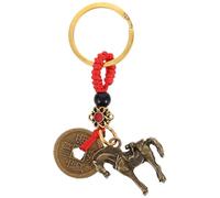 SUPVOX Feng Shui Coins Pendant Brass Rearview Mirror Hanging Ornament, Provide Protection and Attract Wealth, Hanging Accessories for Car Decor and Good Luck