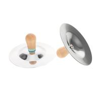 SUPVOX Finger Cymbals with Handles Lightweight Crash Cymbals Music for Preschool Group Activities Precise Sound Quality Easy to Play and Portable for Outdoor Use