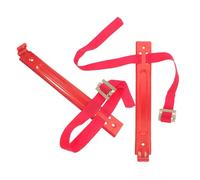 SUPVOX Fire Extinguisher Wall Bracket Space-saving Solution for Fire Extinguishers 2pcs Heavy-duty Iron with Adjustable Strap Red Wall Rack Holder Suitable for Offices and Shops