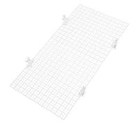 SUPVOX Fish Tank Escape Prevention Board Set 2pcs White 30x30cm Plastic Grid Aquarium Divider with 10 Suction Cups for Aquarium Isolation and Jump Guard in Fish Tanks