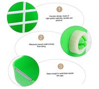 SUPVOX Fixed Rabbit Grass Rack Food Pot with Green Feeding Container for Small Animals, Stable Hay Dispenser for Guinea Pigs and Chinchillas, Suitable for Outdoor and Indoor Pet Feeding