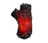 SUPVOX Flameless Fireplace Light with Realistic Resin Logs No Cleaning Required Electric Fire Log for Indoor and Outdoor Use for Seasons and Family Homes