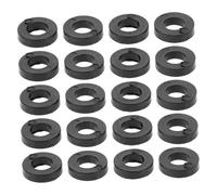 SUPVOX Flat Washers for Jazz Drum Vibration Reduction and Surface Protection Black Plastic 100pcs Drum Kit Hardware Accessories Suitable for Performances and Recordings