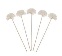 SUPVOX Flower Reed Diffuser Sticks 8.7 Inch Natural Rattan Aroma Diffuser Reeds with Decorative Flower Head for Essential Oil Fragrance in Home Office Bathroom