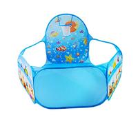 SUPVOX Foldable Ball Pit Play Tent with Basketball Hoop Playpen for Crawling and Motor Skill Development Safe Indoor Outdoor Playground for Boys and Easy Assembly and Storage