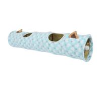 SUPVOX Foldable Cat Tunnel Toy Cute Cat Ear Design Plush Squeaky Tunnel for Kittens and Portable Indoor Play Space and Cozy Resting