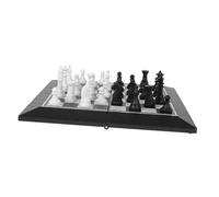 SUPVOX Foldable Portable Chess Set Lightweight Travel Board Game for Adults Nonslip PP Material Educational Tool for Logical Thinking and Strategy Development