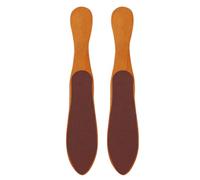 SUPVOX Foot Brush with Sandpaper Surface Bottle Shaped 2pcs Wood Double Sided Pedicure Tool for Removing Hard Skin and Callous for Home and Professional Use