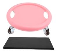 SUPVOX Four Wheel Ab Roller with Silent Swirl Wheels and Comfortable Knee Mat Non Slip Abdominal Exercise Equipment for Men and Women Smooth Glide Workout Trainer for Home Fitness