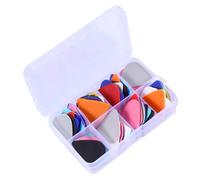 SUPVOX Frosted Guitar Picks Plastic Plectrums for Ukulele Guitar 100Pcs Box with Workmanship, Improve Strumming Sound Protect Fingers
