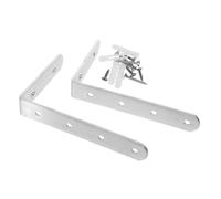 SUPVOX Furniture Wall Anchors with High Resistance to Damage Stainless Steel 2pcs Anti-tip Angle Brackets Anchoring Heavy Furniture Safely in Homes for Baby Proofing