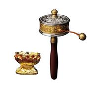SUPVOX Garden Buddha Outdoor Buddhist Prayer Wheel Decor Dharma Art for Meditation