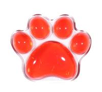 SUPVOX Gel Wrist Rest Cat Paw Silicone Gaming and Office Wrist Pad Ergonomic Red Cute Design for Comfortable Mouse Use