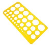 SUPVOX Geometric Circle Drawing Template Ruler for Technical Drafting, Architecture and Engineering Projects, Multi-Functional Hollow Circle Stencil for Precise Drafting and Design