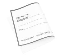 SUPVOX Giant Dry Erase Reusable Fake Check 76.2 X 40.6cm Waterproof Oversized Presentation Board for Pranks Charity Awards Fundraisers