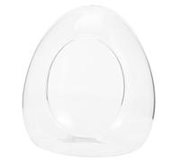 SUPVOX Glass Ecological Bottle and Moss Micro-landscape Container for Desktop Succulent Plants, Large Egg-shaped 15x17cm Diy Decorative Glass Bottle for Indoor Gardening and Moss Cultivation