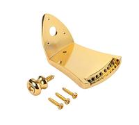 SUPVOX Gold Decorative Mandolin Tailpiece Triangle Plate Guitar Part Screws for Quick String
