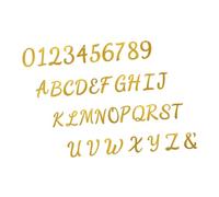 SUPVOX Gold Glitter Alphabet Bunting with Letters and Numbers Reusable DIY Birthday Party and Golden Wedding Decorations Large Glittery Letter Banner for Custom Celebration Signs