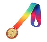 SUPVOX Gold Rotatable Sports Medal with Ribbon for Mvp Achievements First Place Award for Team Tournaments Field Day and Competition Celebrations