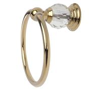 SUPVOX Golden Bathroom Towel Ring Wall Mount Retro Style Round Towel Holder Single Piece for Home and Kitchen Accessories