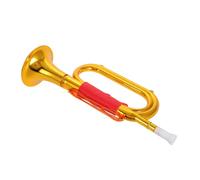 SUPVOX Golden Bugle Trumpet for Easy Press Button Musical Instrument for Stage Performance Educational Play and Party Fun Noisemaker for Boys