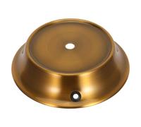 SUPVOX Golden Iron Floor Lamp Base Enhanced Stability and Easy Maintenance, Round Decorative Metal Lamp Base for Home Lighting Accessories and DIY Crafting