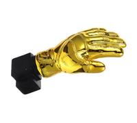 SUPVOX Golden Plating Goalkeeper Trophy Glove Shape Soccer Award with Base for School Kindergarten Office Durable Resin Winner Prize for Goalie