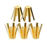 SUPVOX Golf Shaft Adapter Shims Golf Spacers 5pcs Brass Eight-arms Design Control on The Course