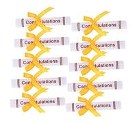 SUPVOX Graduation 25pcs Mini Bear Dolls Plush Certificate Models Non-woven Craft for Grad Season Random Color