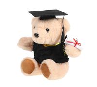 SUPVOX Graduation Bear Plush Doll Cute Sitting Doctor Bear for Graduates Soft for High School College Celebrations Unique Portable Graduation Present