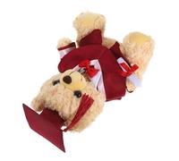 SUPVOX Graduation Bear Plush Stuffed Animal with Cap and Diploma Adorable Cartoon Plush for Graduation Parties Soft and Cozy for Kindergarten to College Graduates Red