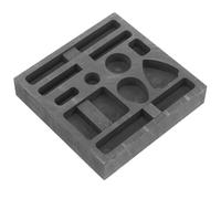 SUPVOX Graphite Ingot Mold 10-Hole DIY Casting Mold for Melting Gold Silver Metal Jewelry Making Refining Scrap