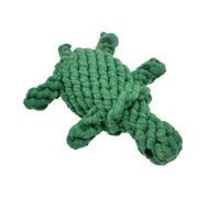 SUPVOX Green Turtle Cotton Rope Dog Chew for Teeth Cleaning Pet Educational Plaything with Food Storage Reduces Boredom and Destructive Behavior Interactive Tug for Puppies and Adult Dogs