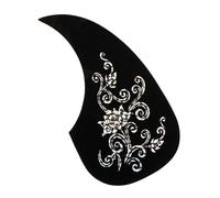 SUPVOX Guard Plate for Acoustic Guitar Pickguard Silver Pattern Pick Guards for Folk Guitar Prevent Scratching Supplies