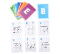 SUPVOX Guitar Chord Chart Can Be Fixed on Wall Or Music Stand 49pcs with Big Fonts on Coated Paper for Learning Acoustic and Electric Guitar Chords for Beginners and Kids