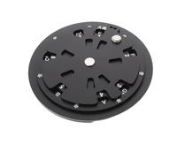 SUPVOX Guitar Circle of Fifths Wheel Portable Aluminum Alloy Chord Progression Chart Scale Finder Tool Beginner Practice Aid Music Theory Wheel