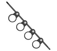 SUPVOX Guitar Finger Trainer and Expander for Beginners, Large Black Finger Exerciser Tool for Hand Strengthening, Musical Instrument Accessory for Guitar and Piano Practice