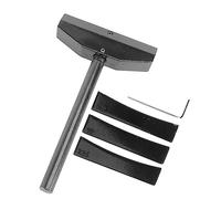 SUPVOX Guitar Fretboard Press Caul Tool Set 4pcs Alloy Inserts 7.25/9.5/12 Sizes with Black Press Caul for Musical Instrument Parts and Guitar Fret Repair in Luthier Workshop