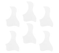 SUPVOX Guitar Pickguard Anti-scratch White Plastic 6pcs Guitar Accessory with Self-adhesive Tape to Protect Surface for Acoustic and Classical