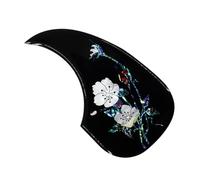 SUPVOX Guitar Pickguard Black Folk Acoustic Guitar Pickguard Decorative Protector Plate