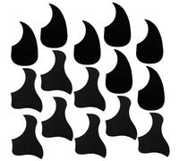 SUPVOX Guitar Protective Sticker for Impact Protection with Delicate Pattern Design Acoustic Guitar Pickguard Scratch Plate 20pcs Black Pvc and Smooth Surface for Acoustic and Electric