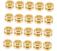 SUPVOX Guitar String Beads 20pcs Creative Metal Tail Beads for Folk and Classical Guitars Reliable Replacement for String Modification and Sound Quality