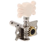 SUPVOX Guitar Tuning Pegs Tuners Keys Strong Metal Body Plastic Parts White Universal Replacement for Folk Guitar