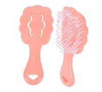 SUPVOX Hair Comb for Small Dogs Soft Bristle Dog Grooming Brush Comfortable Grip Unique Ribbed Shape for Easy Shedding Removal for Efficient Pet Grooming