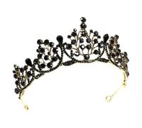 SUPVOX Hair Decoration Wedding Dress Accessory for Wedding Vintage Baroque Bridal Crown Wearable Alloy Retro Crown Shape Headpiece, Elegant for Ladies and Girls
