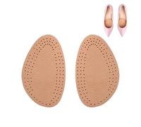 SUPVOX Half Insoles Metatarsal Pads Shoes Cushion Inserts Pain Relief Leather Heel Inserts Forefoot Insoles (S Yellow)