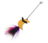 SUPVOX Halloween Cat Sticky Door Hanging Interactive Scratching Cat Plaything with Elastic Rope for Indoor Kitten Teasing and Healthy Exercise