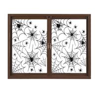 SUPVOX Halloween Spider Web Wall Stickers Black Vinyl Decals Easy to Apply for Windows and Walls, for Living Room and School Carnivals Halloween Decorations