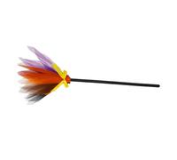 SUPVOX Halloween Witch Broom Cosplay Prop and Adults, Patchwork Broomstick for Halloween Party Decoration and Witch Costume Accessories