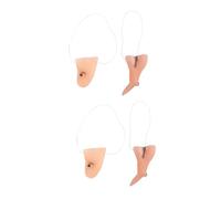 SUPVOX Halloween Witch Costume Props Set with Chin and Hawk Nose, Decorative Witch Dress up Accessories for Halloween Parties and Pretend Play